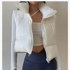 White Puffer Vest